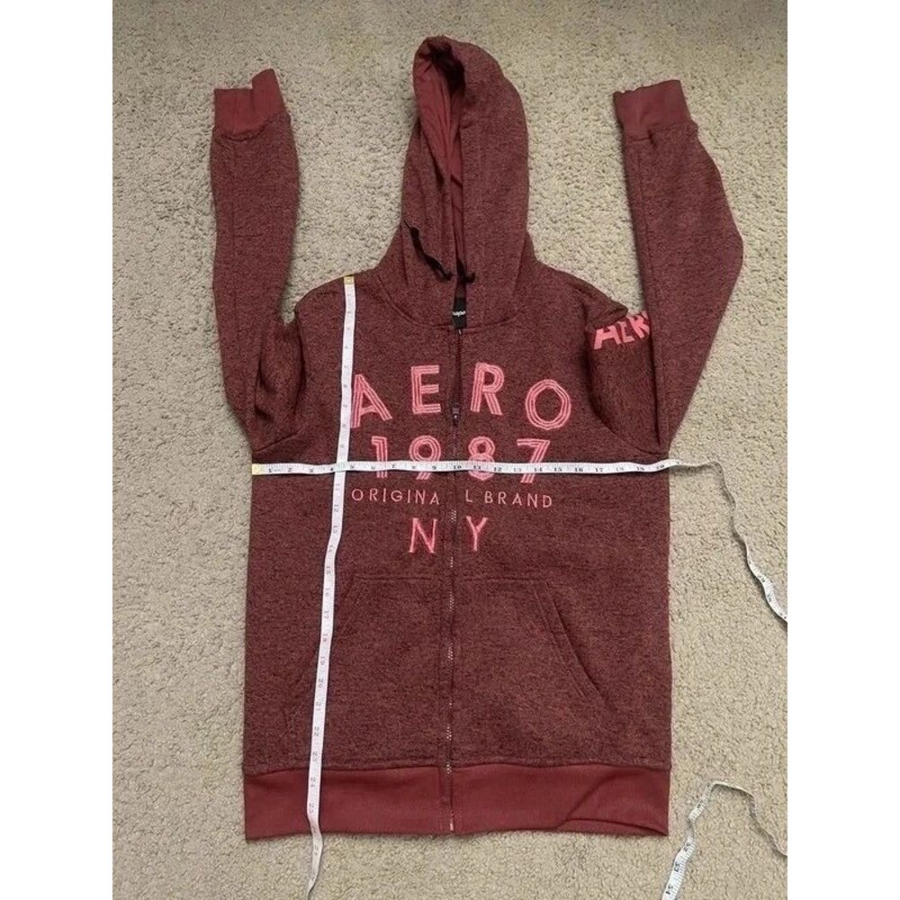 Aeropostale Aero 1987 Full Zip Hoodie Size Medium – Y2K Style